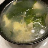 もやしと豆腐の中華風卵スープ